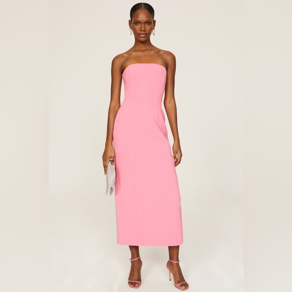 A.L.C. Elizabeth Strapless Sheath Dress pink - Picture 10 of 14